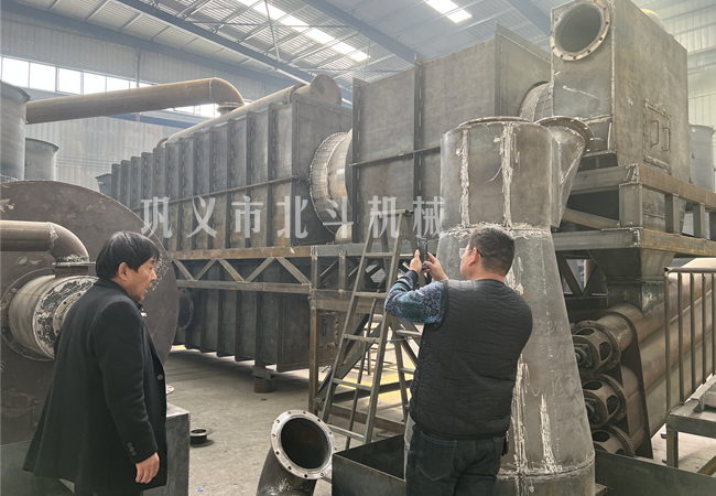 炭化爐獲得來(lái)自江西客戶(hù)的好評(píng)